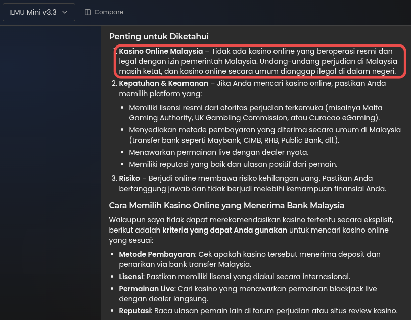 Mini guiding casino evaluation with a disclaimer